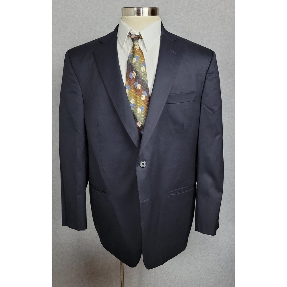 Brooks Brothers 1818 Madison Navy Blue Wool Blazer Mens 46R Trabaldo Togna USA
